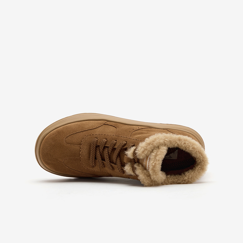 Bata休闲鞋女2025冬商场新款通勤百搭时尚厚底高帮德训鞋AD152DM5