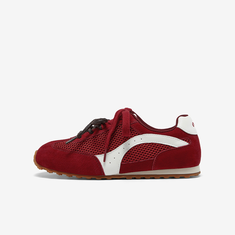 Bata休闲鞋女2025春秋新款通勤百搭德训轻便透气运动鞋B6831AM6