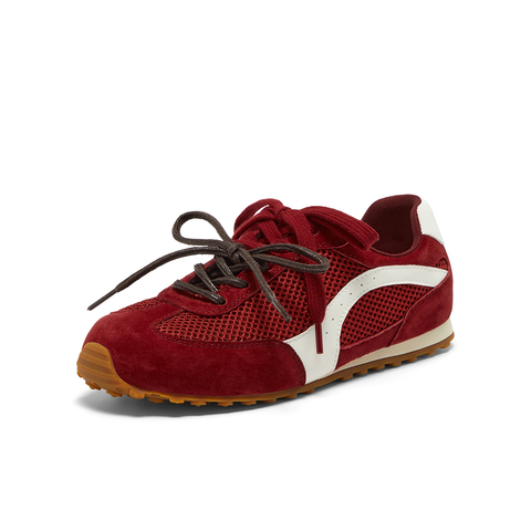 Bata休闲鞋女2025春秋新款通勤百搭德训轻便透气运动鞋B6831AM6