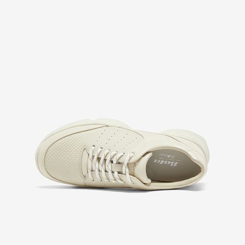 Bata休闲鞋女2025春秋商场新款牛皮复古厚底轻便运动鞋UVG01AM6