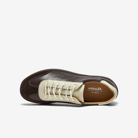 Bata德训鞋男羊皮书25秋商场款软底休闲运动通勤百搭男鞋EYR36AM6