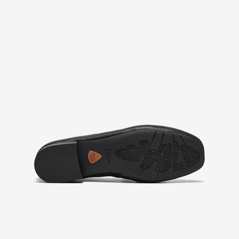 Bata乐福鞋女2025春秋商场新款英伦羊皮通勤软底一脚蹬