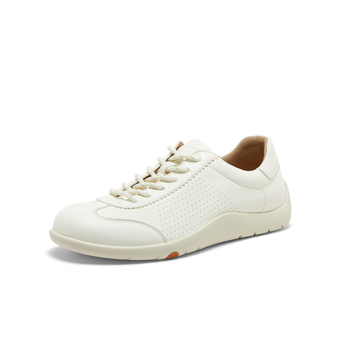 Bata德训鞋男羊皮书25秋商场款软底休闲运动通勤百搭男鞋EYR36AM6