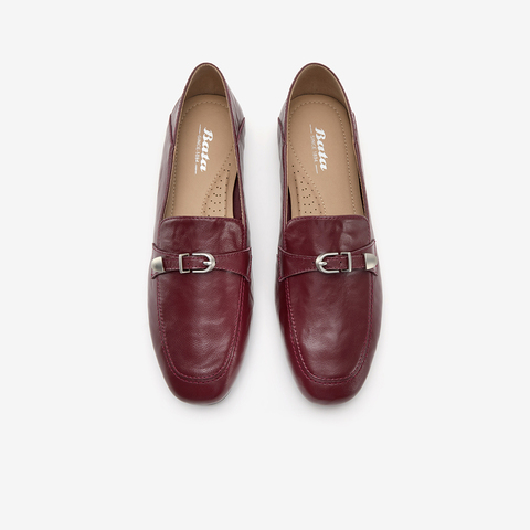 Bata乐福鞋女2026春季商场新款时尚舒适通勤软底羊皮单鞋AVL72AA6