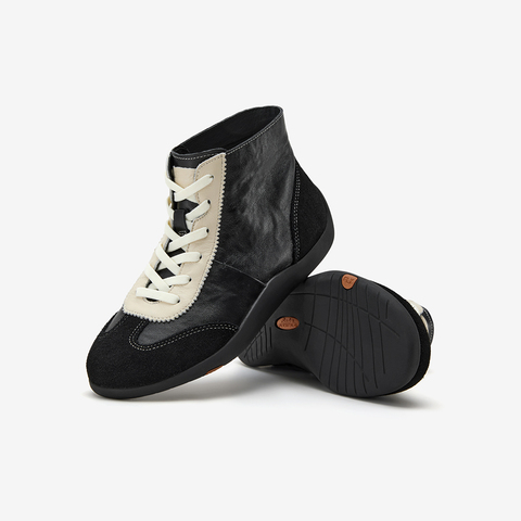 Bata德训鞋女2026春季商场新款双皮软酪牛羊皮软底休闲鞋ALI59AM6