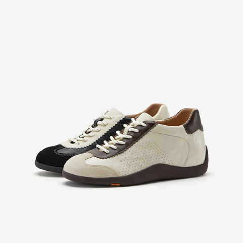 Bata羊皮书女2026春季商场新款德训内增高运动软底休闲鞋ALI73AM6