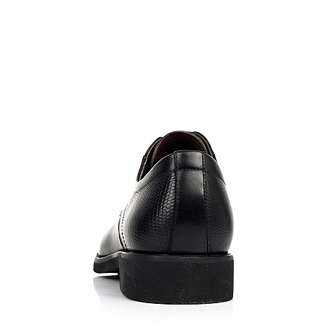 BELLE/百丽秋季专柜同款黑色牛皮男皮鞋1YB01CM3