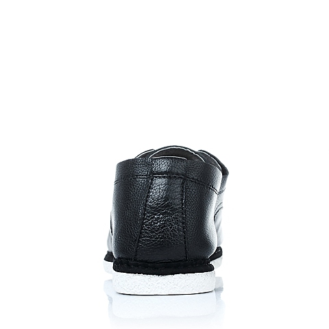 Belle/百丽年夏季黑色牛皮系带男单鞋A9611BM5