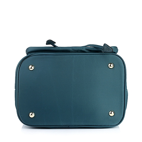 BELLE/百丽箱包墨绿化纤布手袋0125LCX5