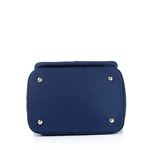 BELLE/百丽箱包蓝色化纤布手袋0125LCX5