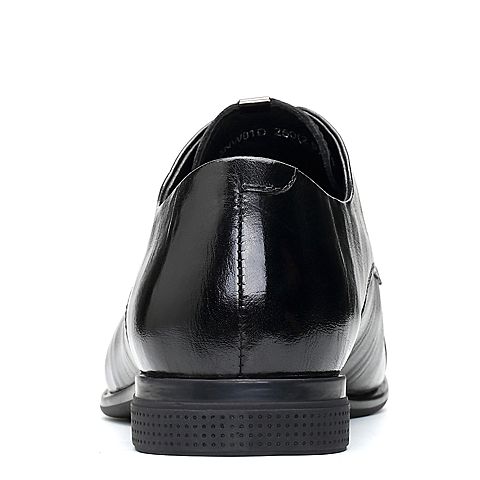 BELLE/百丽冬季专柜同款黑色牛皮男皮鞋5NW01DM7