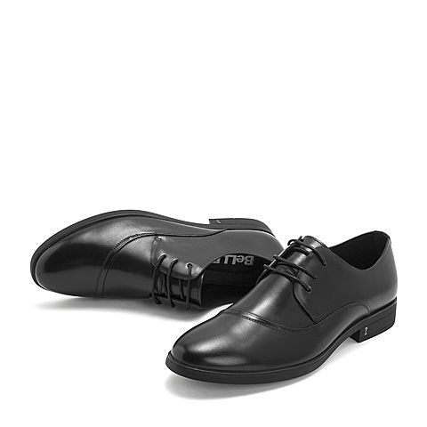 BELLE/百丽商务正装鞋春季商场同款牛皮革男皮鞋5YB01AM9