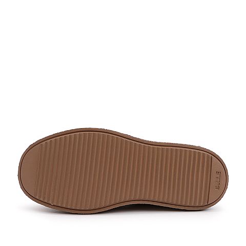 BELLE/百丽厚底马丁靴春季商场同款印花超纤合成革女休闲短靴（薄绒里）BWS40AD9