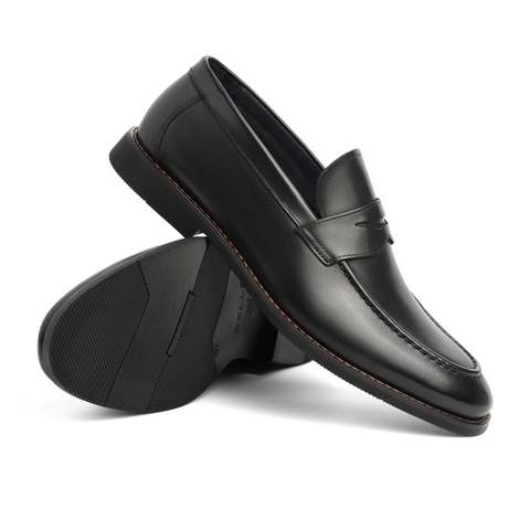 百丽乐福鞋春季新款牛皮套脚商务男鞋潮流一脚蹬休闲鞋71501AM9