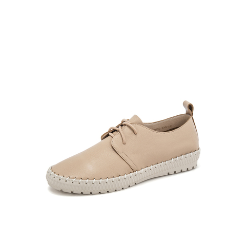 BELLE/百丽春商场同款牛皮革女休闲鞋T5P1DAM9