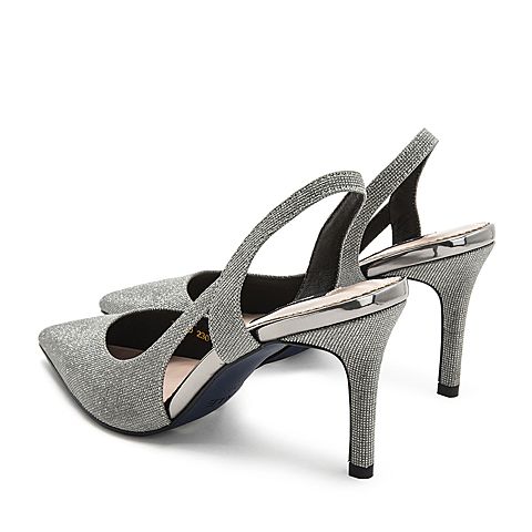 BELLE/百丽高跟鞋夏季商场同款格利特细高跟女凉鞋T6J1DBH9