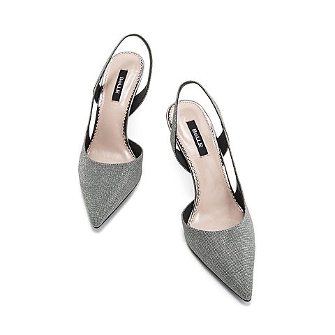 BELLE/百丽高跟鞋夏季商场同款格利特细高跟女凉鞋T6J1DBH9