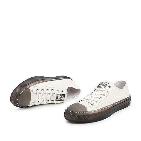 BELLE/百丽青春运动风板鞋夏牛皮革男休闲鞋81127BM9