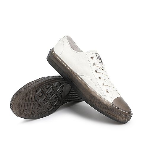 BELLE/百丽青春运动风板鞋夏牛皮革男休闲鞋81127BM9