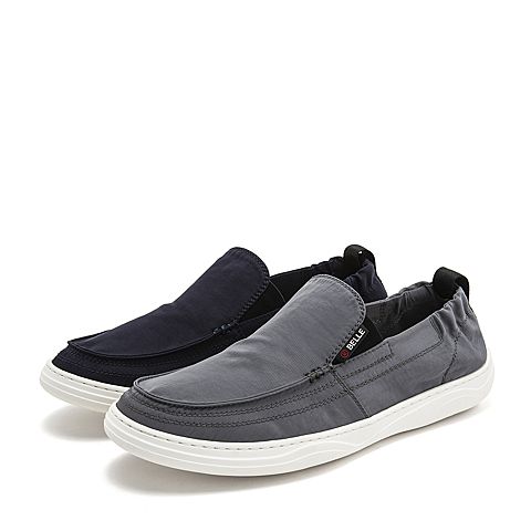 BELLE/百丽布鞋夏商场同款纺织品男休闲鞋5ZJ01BM9