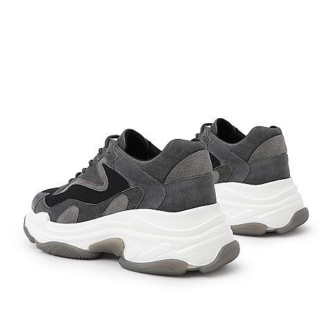 BELLE/百丽运动风老爹鞋春商场同款猪巴戈/布男休闲鞋5ZZ01AM9