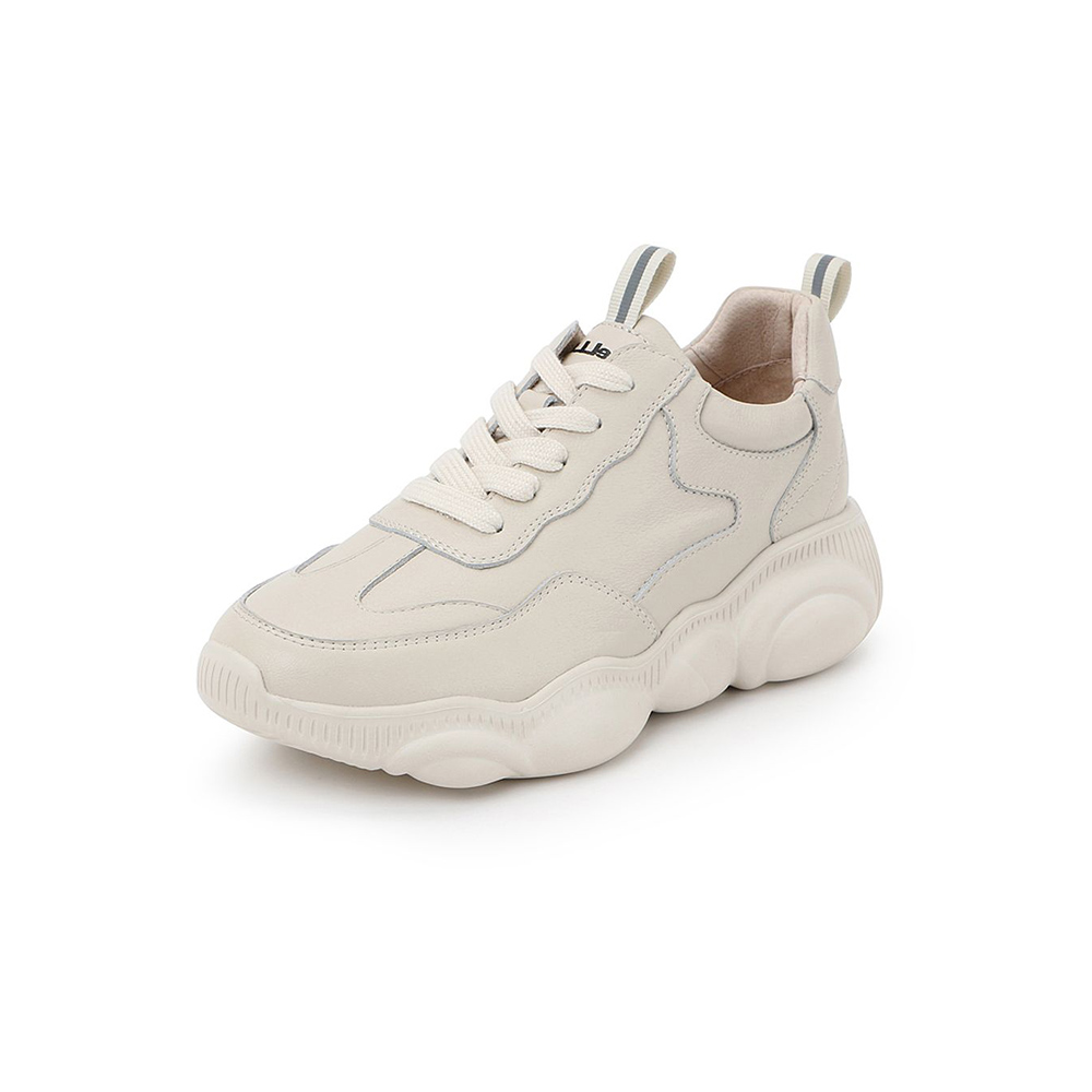 BELLE/百丽老爹鞋春商场同款牛皮革女休闲松糕旅游鞋T7M1DAM9