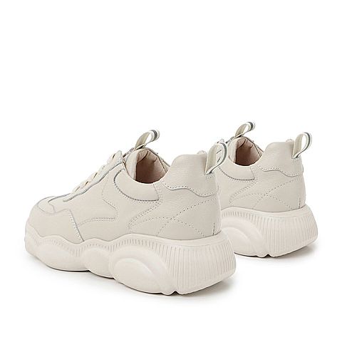 BELLE/百丽老爹鞋春商场同款牛皮革女休闲松糕旅游鞋T7M1DAM9