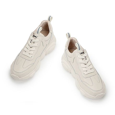 BELLE/百丽老爹鞋春商场同款牛皮革女休闲松糕旅游鞋T7M1DAM9