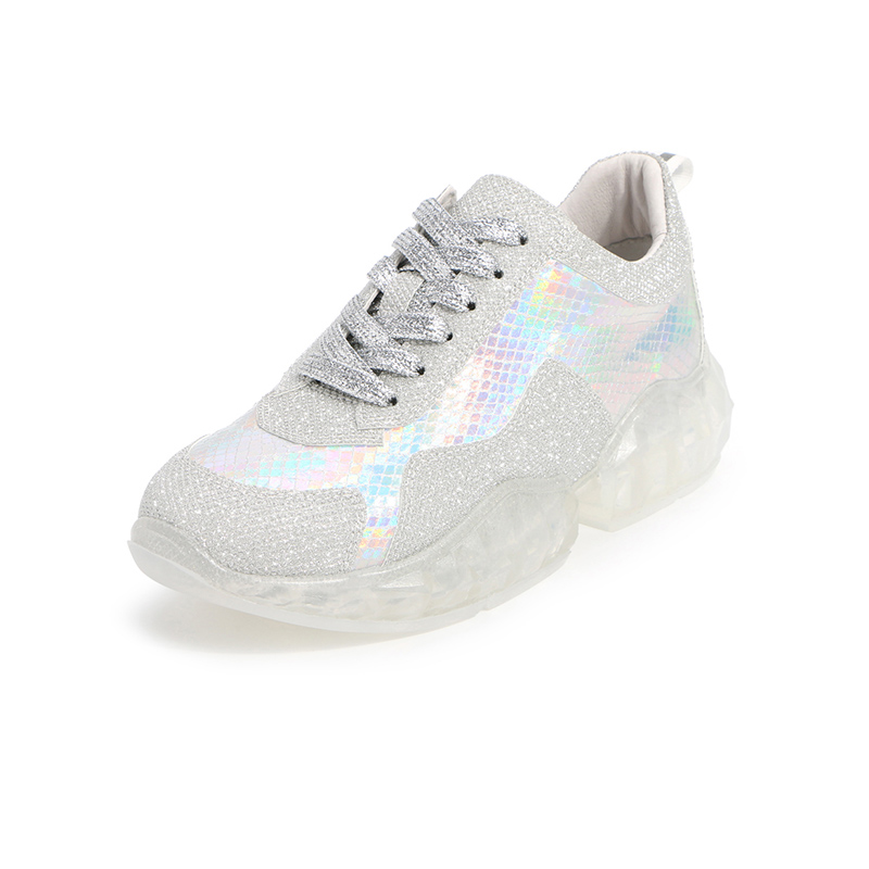 BELLE/百丽透明厚底运动风老爹鞋春商场同款女旅游鞋T8W1DAM9