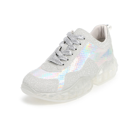 BELLE/百丽透明厚底运动风老爹鞋春商场同款女旅游鞋T8W1DAM9