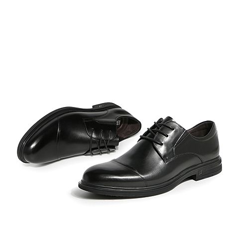 BELLE/百丽秋商场同款软牛皮革商务正装男皮鞋B3GA8CM9