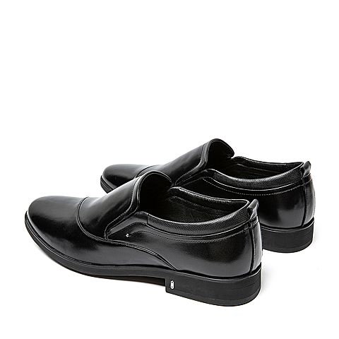 BELLE/百丽秋商场同款商务正装牛皮革男皮鞋6BT02CM9