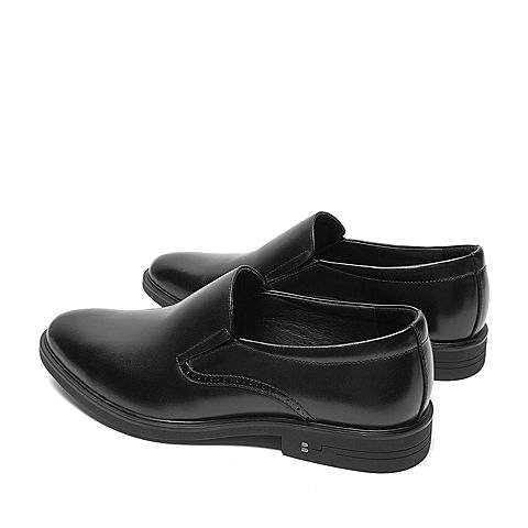 BELLE/百丽秋商场同款商务正装牛皮革男皮鞋6BR02CM9