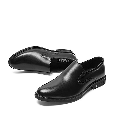 BELLE/百丽秋商场同款商务正装牛皮革男皮鞋6BR02CM9