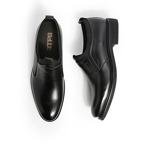 BELLE/百丽秋商场同款牛皮革商务正装男皮鞋6RX02CM9