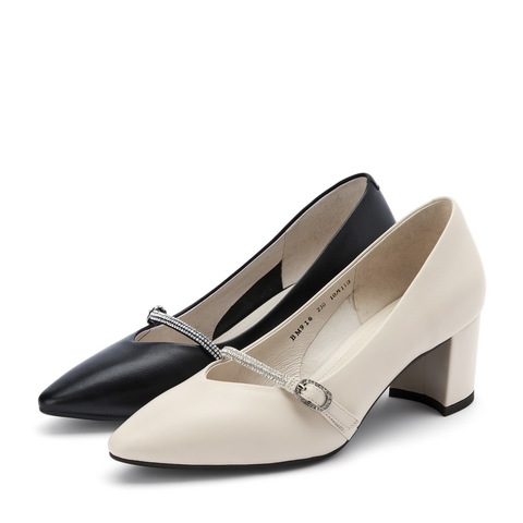 BELLE/百丽商场同款绵羊皮革女皮鞋BM916AQ0