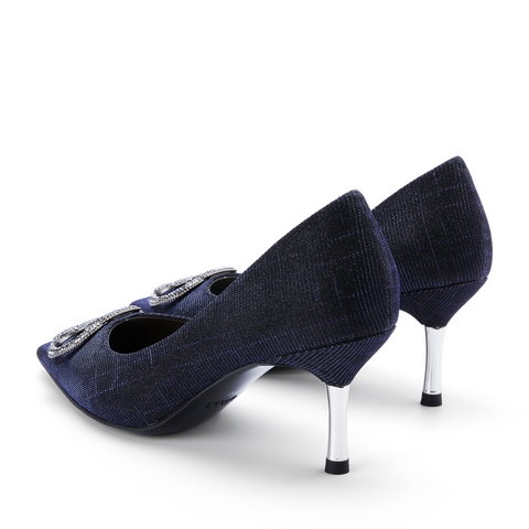 百丽尖头高跟鞋女春季新品商场同款仙女风晚宴鞋BVAF2AQ0