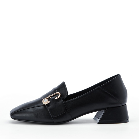 BELLE/百丽商场同款牛皮革女乐福皮鞋U8W1DAM0