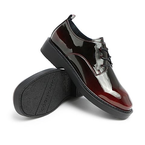 BELLE/百丽商场同款超纤漆人造革女鞋3MZ20AM0