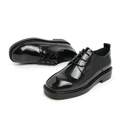 BELLE/百丽商场同款超纤漆人造革女鞋3MZ20AM0