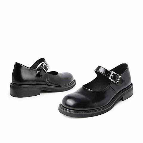 BELLE/百丽牛皮革女玛丽珍皮鞋89671AQ0