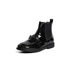BELLE/百丽2020春新商场同款人造革女切尔西靴短靴3O841AD0