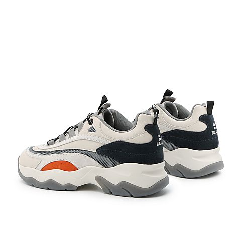 BELLE/百丽牛皮革拼接女厚底老爹鞋KH26DAM0