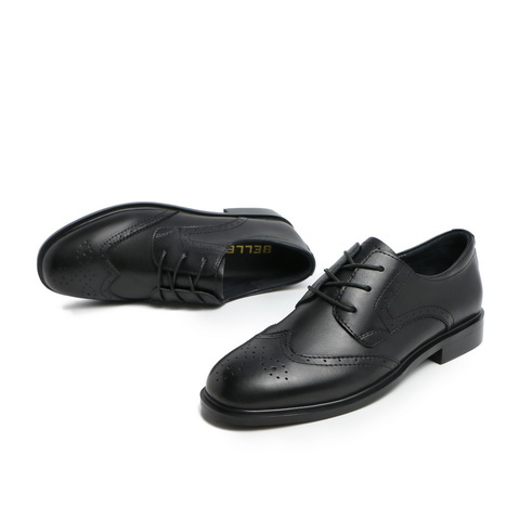 BELLE/百丽复古英伦风女乐福鞋10812AM0