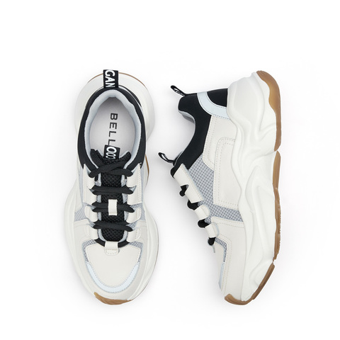 BELLE/百丽商场同款时尚撞色女老爹鞋U8Q1DAM0