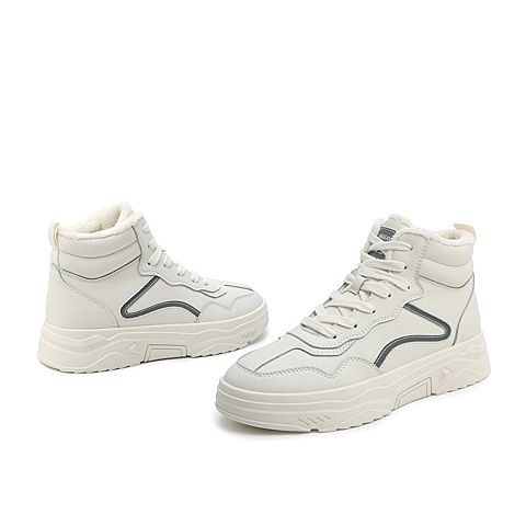 BELLE/百丽商场同款复合材料女休闲靴(绒里)U9W2DAD0