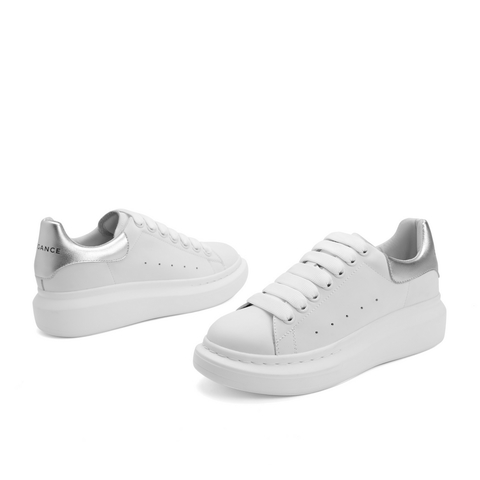 BELLE/百丽牛皮革女休闲小白鞋21176AM0