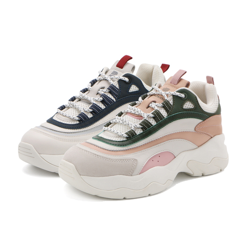 BELLE/百丽商场同款人造革/纺织品/牛剖层革女老爹鞋L3KH2AM0