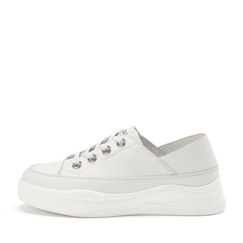 BELLE/百丽商场同款牛剖层皮革女休闲鞋U8R1DAM0