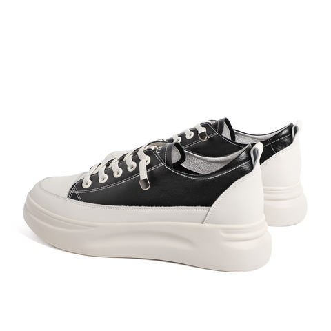 BELLE/百丽牛剖层皮革女休闲鞋91023AM0